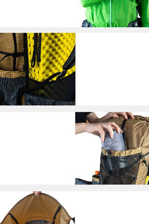 Sac à dos de randonnée ultraléger sans cadre 40L + 16L "FLAME'S CREED - Qi Dian Pro Série spéciale" - Planète Rando