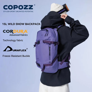 Sac à dos de ski multifonctionnel avec technologie Cordura & Snow Field Armor 15L "COPOZZ - HXB - 250001" - Planète Rando