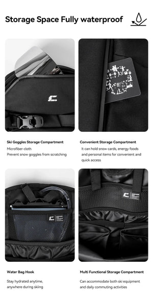 Sac à dos de ski multifonctionnel avec technologie Cordura & Snow Field Armor 15L "COPOZZ - HXB - 250001" - Planète Rando