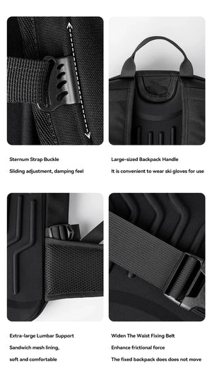 Sac à dos de ski multifonctionnel avec technologie Cordura & Snow Field Armor 15L "COPOZZ - HXB - 250001" - Planète Rando