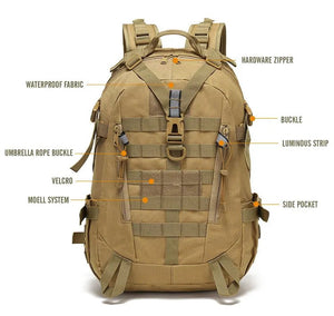 Sac à dos d'expédition tactique avec système Molle 40L "Greencity - JR - 075" - Planète Rando