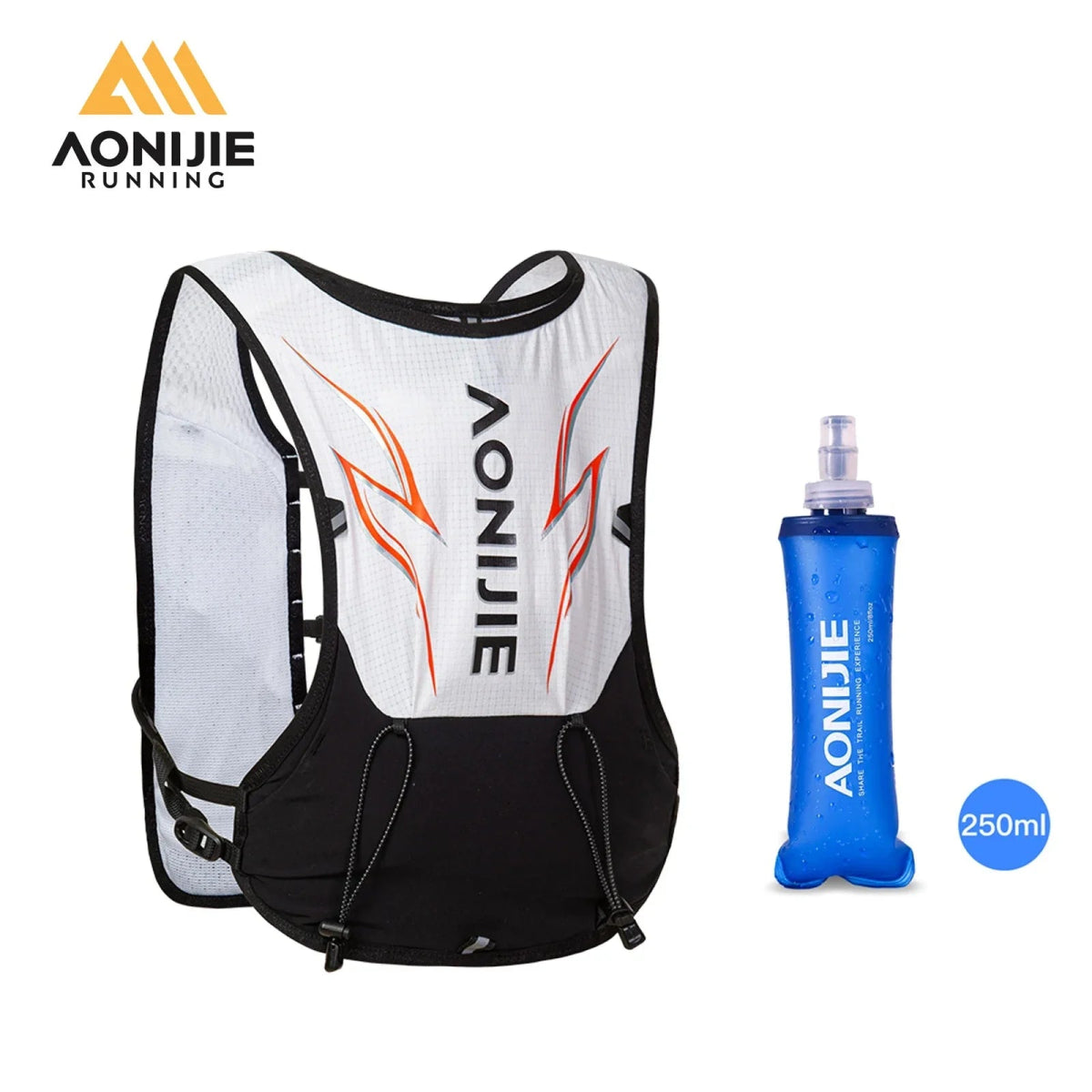 Améliorez l'expérience de course de votre enfant avec l'AONIJIE C9120 Gaminos, un gilet d'hydratation de 3 L pour les 6-12 ans, pesant seulement 130 g. Le pack comprend une gourde bleue résistante de 250 ml, ornée du logo emblématique d'Aonijie, pour une hydratation pratique en déplacement.
