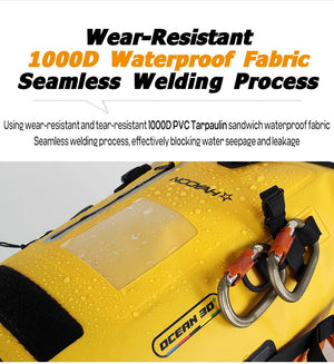 Sac à dos étanche à fermeture par enroulement en PVC 1000D IPX8 "NOOYAH - WPG001" - Planète Rando