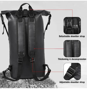 Sac à dos étanche en PVC pour la natation et le trekking en rivière "OceanSportz - Riveria 25L" - Planète Rando