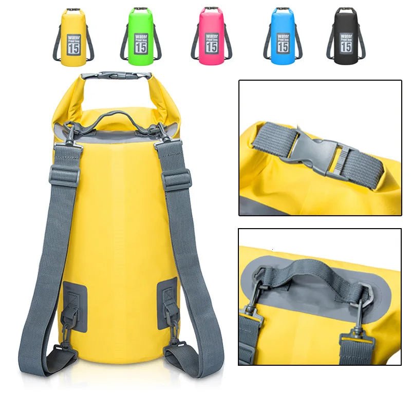 Sac à dos étanche en PVC pour le canoë, Kayak, Rafting "Leaftour - 21W007" - Planète Rando