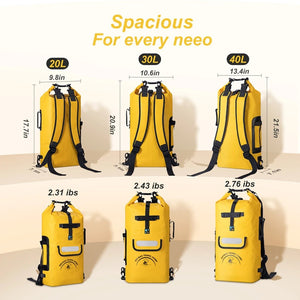 Sac à dos étanche IP - 68 pour les sports d'eau, kayak, canyoning "Idrybag - Bag KC2005" - Planète Rando