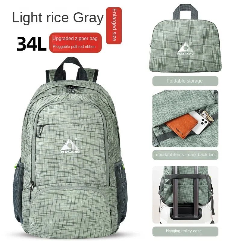 Sac à dos pliable pour le voyage & la marche à partir de 200g "PLAYKING – Folding bag" - Planète Rando
