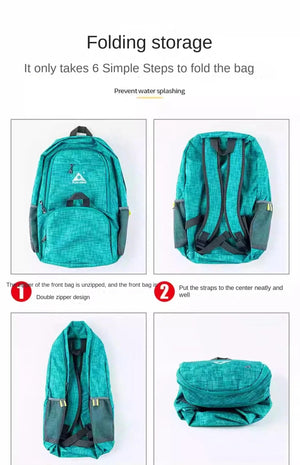 Sac à dos pliable pour le voyage & la marche à partir de 200g "PLAYKING – Folding bag" - Planète Rando