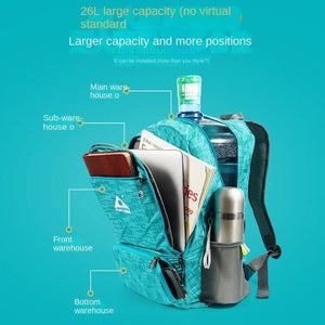 Sac à dos pliable pour le voyage & la marche à partir de 200g "PLAYKING – Folding bag" - Planète Rando