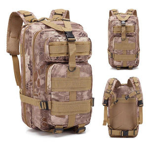 Sac à dos tactique d'expédition 20L - 25L en nylon 1000D pour le bushcraft et la survie "Greencity - 3P Tactical" - Planète Rando