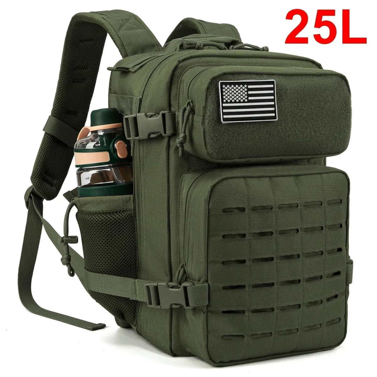 Sac à dos tactique militaire, buschraft ou paintball 25L "LQArmy - A12" - Planète Rando