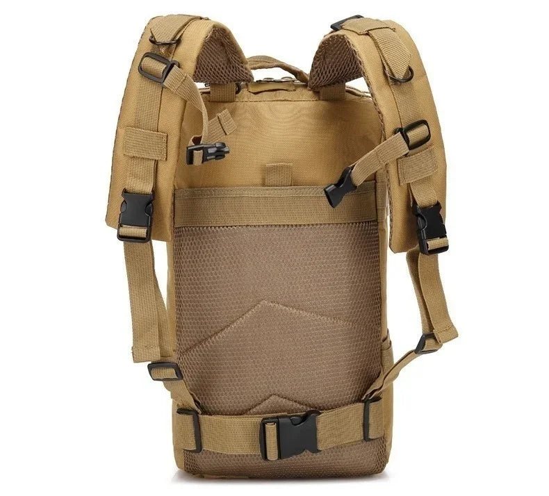 Sac à dos tactique, survie, EDC, bushcraft, chasse 900D avec système Molle "QT & QY - 3P Tactical Backpack 30L" - Planète Rando