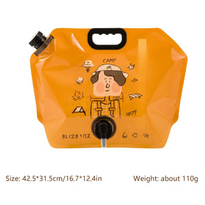Sac à eau pliable 8L "Bisinna - Water Storage bag" - Planète Rando