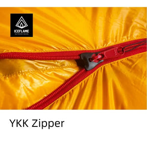 Sac de couchage en duvet d'oie blanc ultraléger en Nylon Ripstop DWR 20D à partir de 715g confort 5°C "Iceflame - SD Line" - Planète Rando