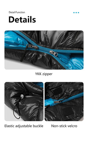 Sac de couchage léger 85% en duvet de canard 650FP à partir de 760g "Naturehike - CW series" - Planète Rando