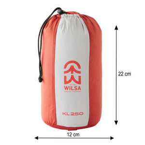 Sac de couchage léger à 90% de duvet d'oie confort +5°C 820g "Wilsa - KL250" - Planète Rando