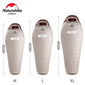 Sac de couchage ultraléger en Duvet de Canard 650FP à partir de 820g "Naturehike - Snowbird series" - Planète Rando