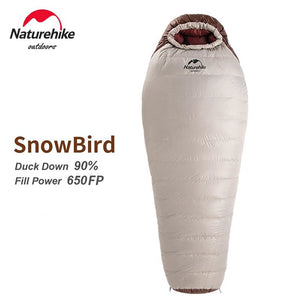 Sac de couchage ultraléger en Duvet de Canard 650FP à partir de 820g "Naturehike - Snowbird series" - Planète Rando