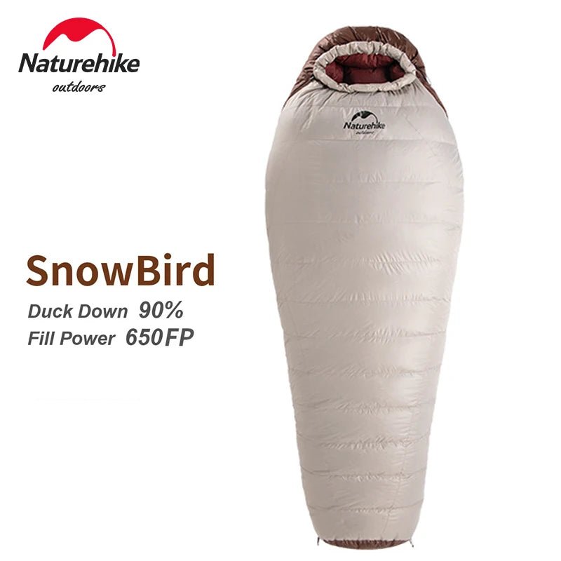 Sac de couchage ultraléger en Duvet de Canard 650FP à partir de 820g "Naturehike - Snowbird series" - Planète Rando