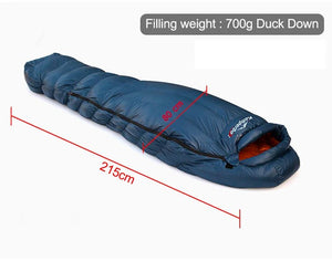 Sac de couchage ultralight 90% duvet canard blanc 800FP DWR - 7°C confort 1,45kg "Kamperbox - Elegance 700" - Planète Rando