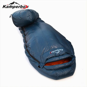 Sac de couchage ultralight 90% duvet canard blanc 800FP DWR - 7°C confort 1,45kg "Kamperbox - Elegance 700" - Planète Rando