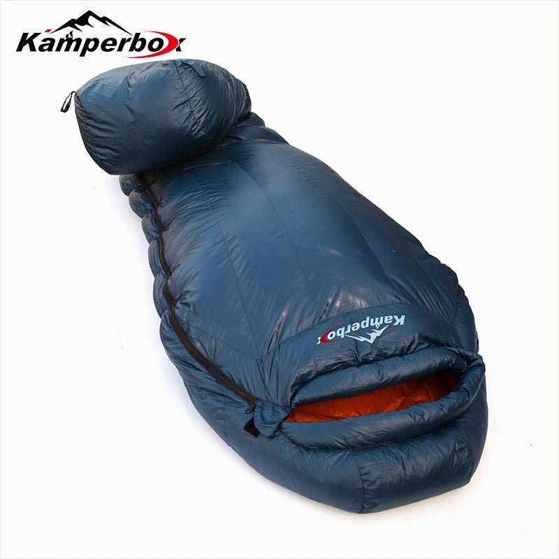 Sac de couchage ultralight 90% duvet canard blanc 800FP DWR - 7°C confort 1,45kg "Kamperbox - Elegance 700" - Planète Rando