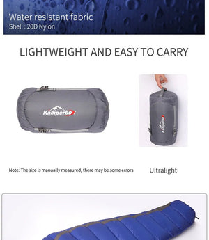 Sac de couchage ultralight à 80% de duvet canard blanc - 4°C confort 1100g "Kamperbox - Cozy 600" - Planète Rando