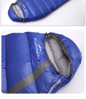 Sac de couchage ultralight à 80% de duvet canard blanc - 4°C confort 1100g "Kamperbox - Cozy 600" - Planète Rando