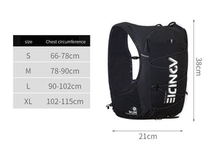 Sac de course et hydratation trail / marathon / randonnée unisexe 10L "AONIJIE - Confort zone 10" - Planète Rando