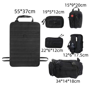 Sac de rangement tactique pour siège arrière de voiture, organiseur d'accessoires tactiques "Bidoss - Tactical organiser" - Planète Rando
