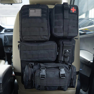 Sac de rangement tactique pour siège arrière de voiture, organiseur d'accessoires tactiques "Bidoss - Tactical organiser" - Planète Rando