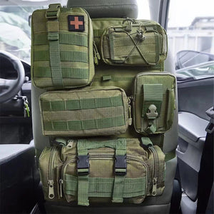 Sac de rangement tactique pour siège arrière de voiture, organiseur d'accessoires tactiques "Bidoss - Tactical organiser" - Planète Rando