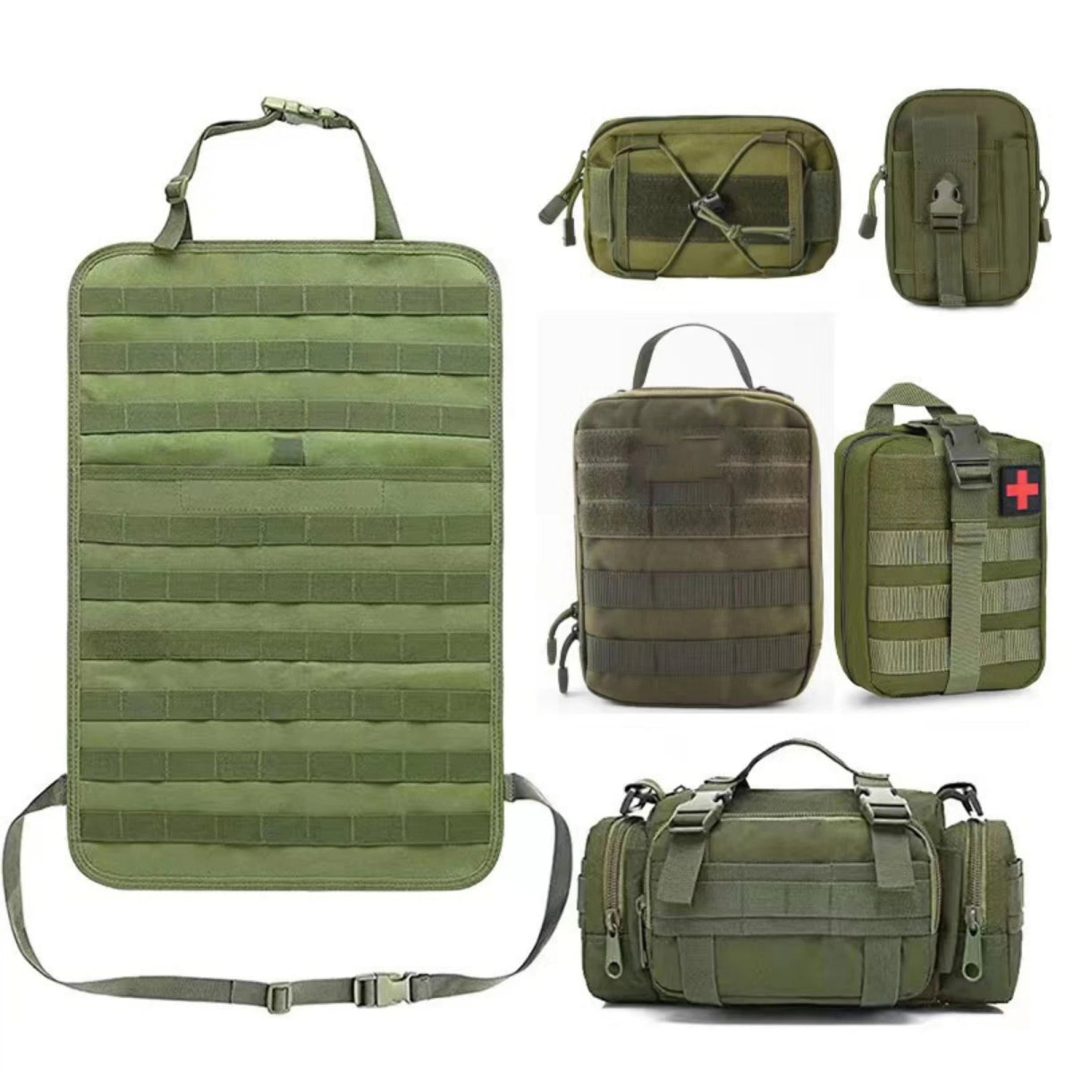 Sac de rangement tactique pour siège arrière de voiture, organiseur d'accessoires tactiques "Bidoss - Tactical organiser" - Planète Rando