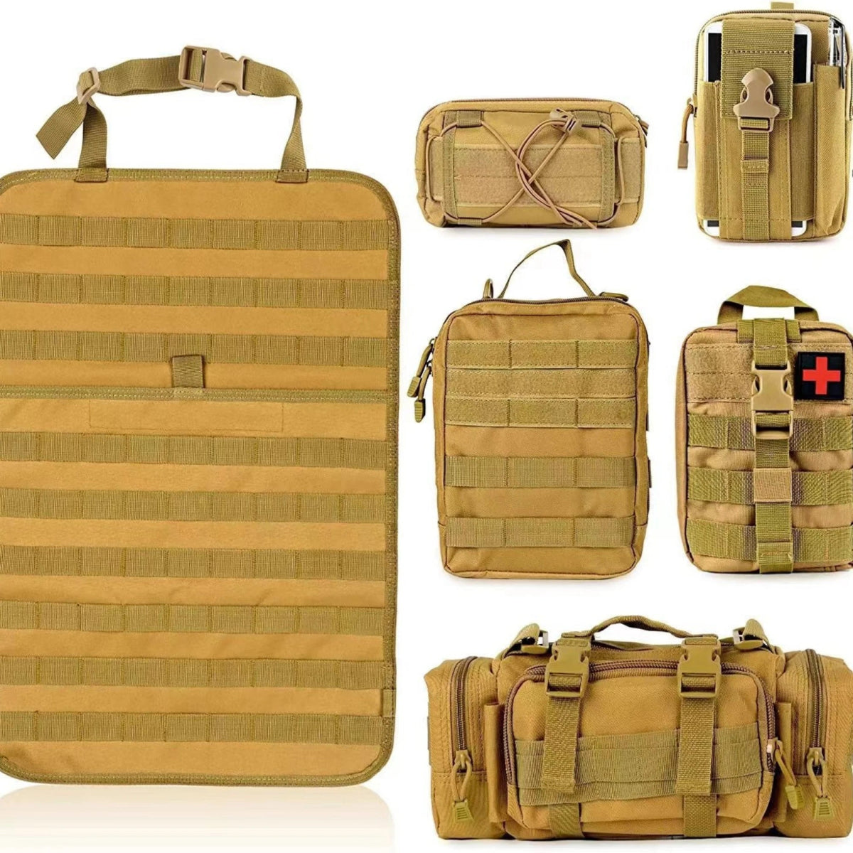 Sac de rangement tactique pour siège arrière de voiture, organiseur d'accessoires tactiques "Bidoss - Tactical organiser" - Planète Rando