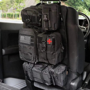 Sac de rangement tactique pour siège arrière de voiture, organiseur d'accessoires tactiques "Bidoss - Tactical organiser" - Planète Rando