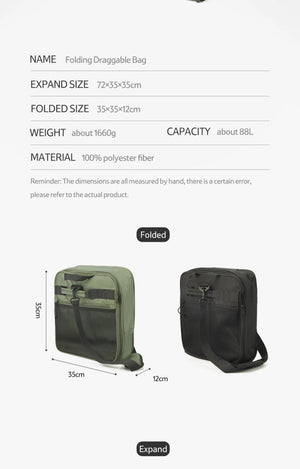 Sac de voyage / transport à roulettes 88L "Naturehike - NH21LX003" - Planète Rando