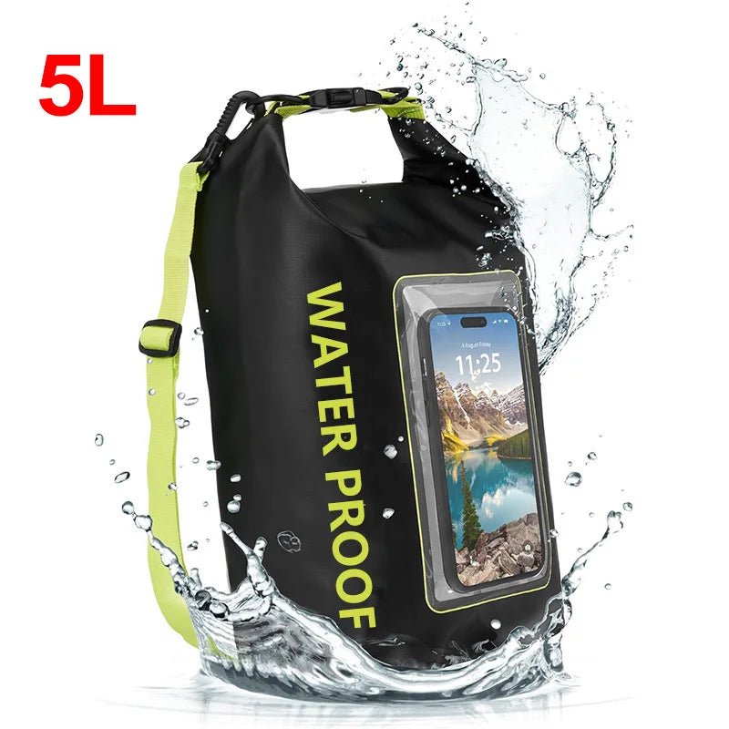 Sac étanche en PVC 5L pour activités nautiques extérieures : natation, plongée, rafting, kayak, surf et plage "OceanSportz - Waterproof bag X520" - Planète Rando