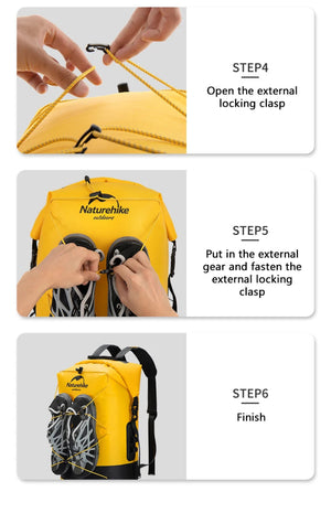 Sac étanche en TPU IPX6 avec séparation humide et sec pour la plongée, la natation, le rafting "Naturehike - TB03" - Planète Rando