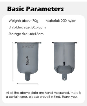 Sac gonflable, sac de rangement 2 en 1, accessoire pour matelas gonflable buses de 2.1cm "Naturehike - NCT air" - Planète Rando