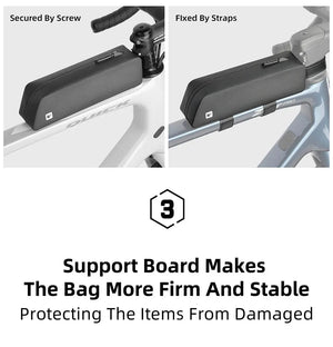 Sacoche de cadre pour cycle, gravel, vélo de route, VTT, VTC 150g "Rhinowalk - K34" - Planète Rando