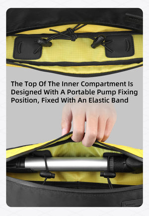 Sacoche de cadre triangulaire imperméable pour VTT et vélo de route, gravel "Rhinowalk - Wilderness BHD0017" - Planète Rando