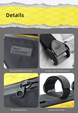 Sacoche de cadre triangulaire imperméable pour VTT et vélo de route, gravel "Rhinowalk - Wilderness BHD0017" - Planète Rando
