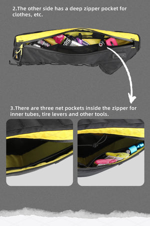 Sacoche de cadre triangulaire imperméable pour VTT et vélo de route, gravel "Rhinowalk - Wilderness BHD0017" - Planète Rando