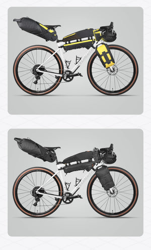 Sacoche de cadre triangulaire imperméable pour VTT et vélo de route, gravel "Rhinowalk - Wilderness BHD0017" - Planète Rando