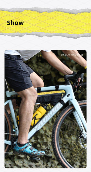 Sacoche de cadre triangulaire imperméable pour VTT et vélo de route, gravel "Rhinowalk - Wilderness BHD0017" - Planète Rando