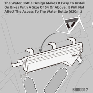 Sacoche de cadre triangulaire imperméable pour VTT et vélo de route, gravel "Rhinowalk - Wilderness BHD0017" - Planète Rando