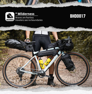 Sacoche de cadre triangulaire imperméable pour VTT et vélo de route, gravel "Rhinowalk - Wilderness BHD0017" - Planète Rando
