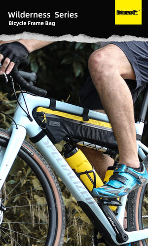 Sacoche de cadre triangulaire imperméable pour VTT et vélo de route, gravel "Rhinowalk - Wilderness BHD0017" - Planète Rando
