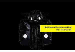 Sacoche de coffre de vélo étanche sur porte - bagages arrière 20L "Rhinowalk - RK19660" - Planète Rando