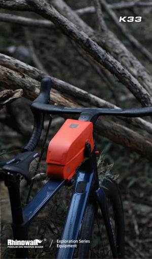 Sacoche de cyclisme étanche magnétique pour cadre avant de vélo, gravel, VTT, VTC, vélo de route "Rhinowalk - K33" - Planète Rando